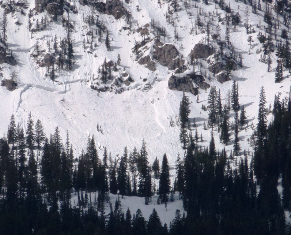 Wet Slab Avalanche North of Bridger Bowl_1