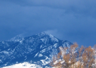 Wind loading in Bridger Range